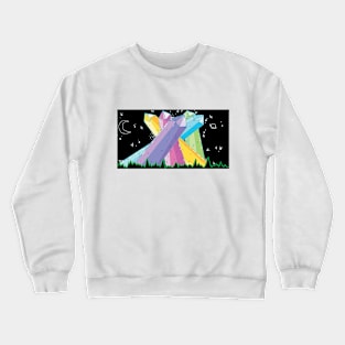 rainbow crystals Crewneck Sweatshirt